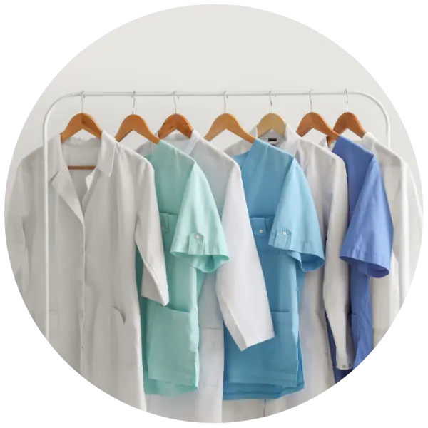 wyprana w pralni chemicznej odzież szpitalna do szpitala